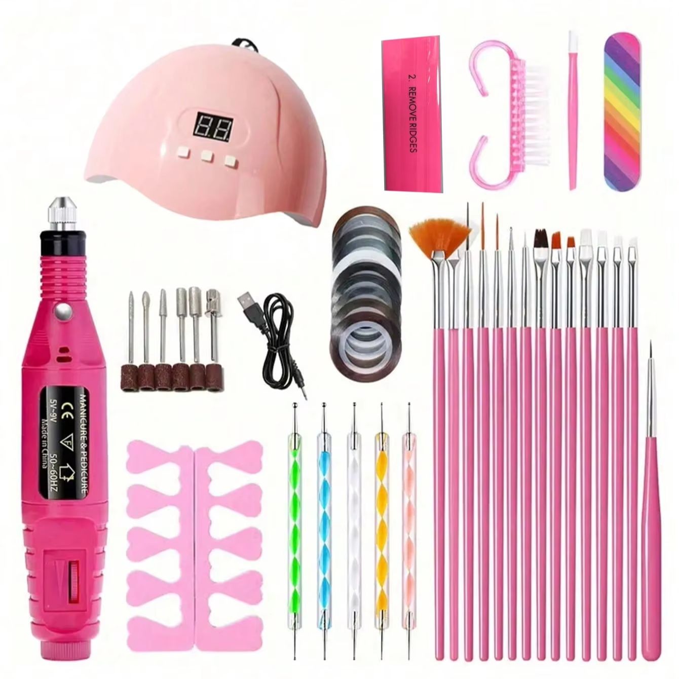 Exposure Unit Uv - Kit d'extension d'ongles en gel, ensemble