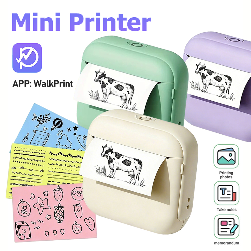 Commercial Photo Printer - Imprimante thermique portable X6 Mini sans