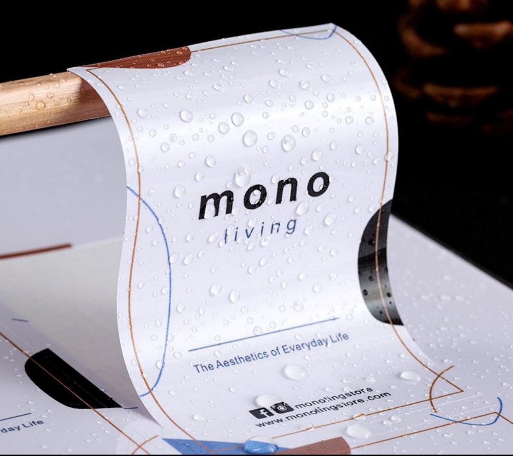 Papier autocollant imperméable - Company Profile Printing avis et prix