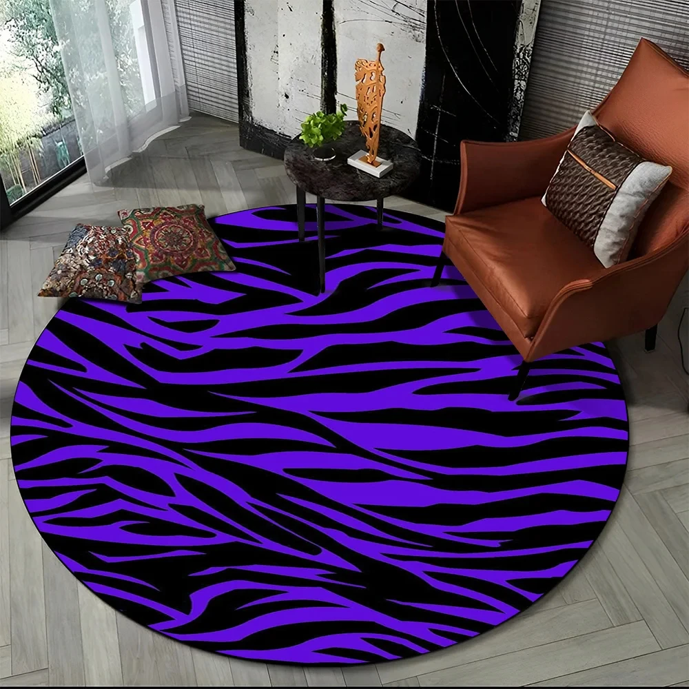 Tapis rond imprimé à rayures z - Commercial Printing & Graphics avis et prix