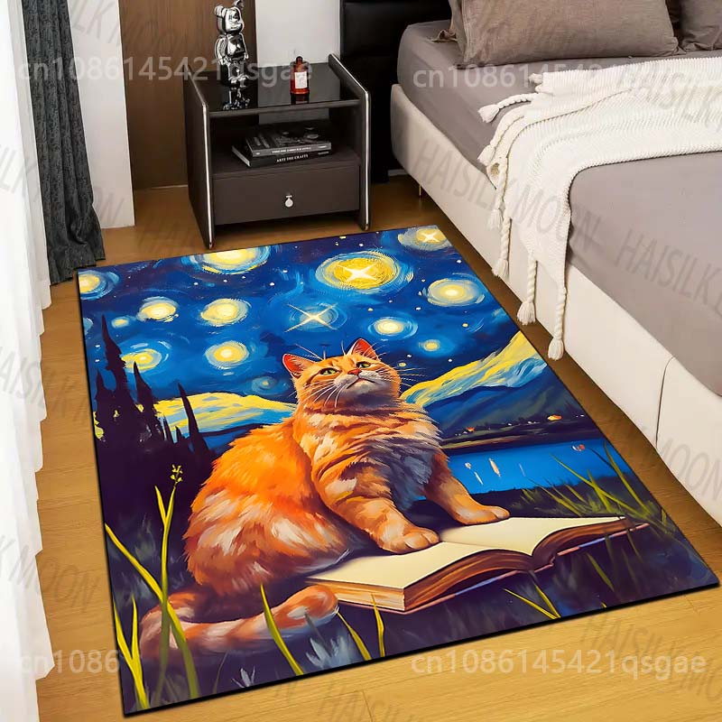 Tapis imprimé avec chat assis  - Printing On Commercial avis et prix